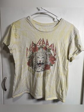 Vinyl Icons Def Leppard Tie Dye Graphic Tee